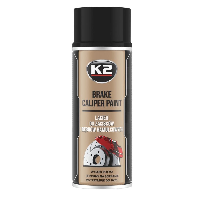 K2 Brake caliper 400ml - Spray vopsea etriere frana negru - L346CA K2 Brake caliper 400ml - Spray vopsea etriere frana negru - Imagine produs K2 Auto Vopsele