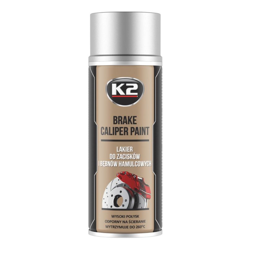 K2 Brake caliper 400ml - Spray vopsea etriere frana argintiu - L346SR K2 Brake caliper 400ml - Spray vopsea etriere frana argintiu - Imagine produs K2 Auto Vopsele