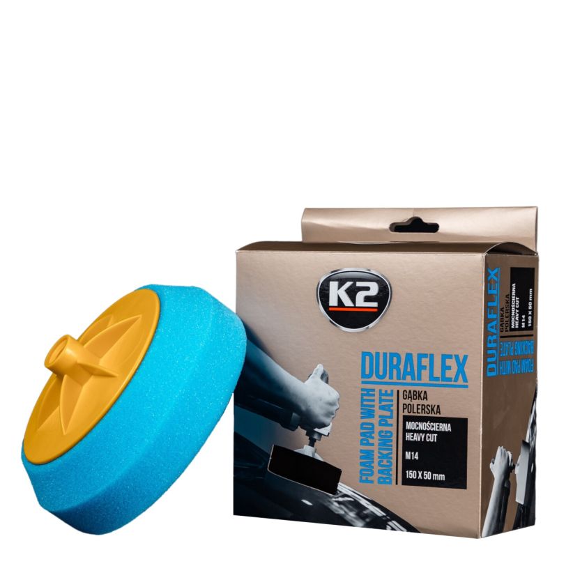 K2 Duraflex - Burete polisare foarte abraziv cu filet M14 - L641 K2 Duraflex - Burete polisare foarte abraziv cu filet M14 - Imagine produs K2 Auto Polish & Lustruire