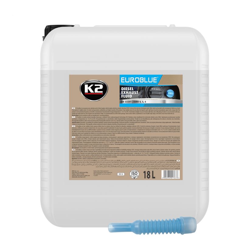 K2 EUROBLUE 18L - Solutie cu uree sistem cu AD BLUE - EB18 K2 EUROBLUE 18L - Solutie cu uree sistem cu AD BLUE - Imagine produs K2 Auto Aditivi