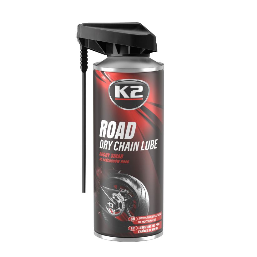 K2 Road dry chain lube 400ml - Lubrifiant uscat pt. lant - W143 K2 Road dry chain lube 400ml - Lubrifiant uscat pt. lant - Imagine produs K2 Auto Lubrifianți & Degripanți & Degresanti