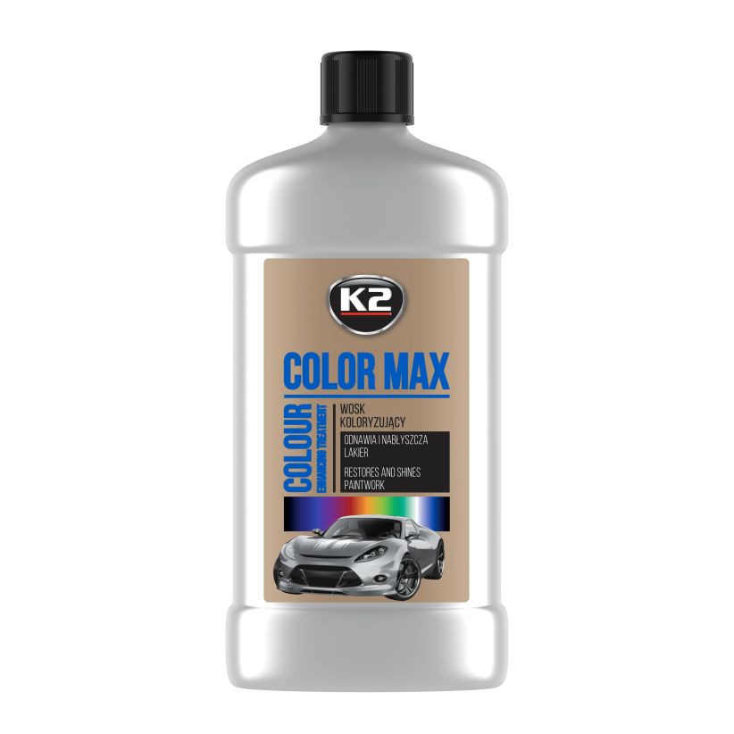 K2 Color Max 500ml - Polish cu ceară colorantă argintie - K025SR K2 Color Max 500ml - Polish cu ceară colorantă argintie - Imagine produs K2 Auto Polish & Lustruire