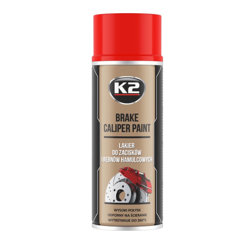 K2 Brake caliper 400ml - Spray vopsea etriere frana rosu - L346CE K2 Brake caliper 400ml - Spray vopsea etriere frana rosu - Imagine produs K2 Auto Vopsele