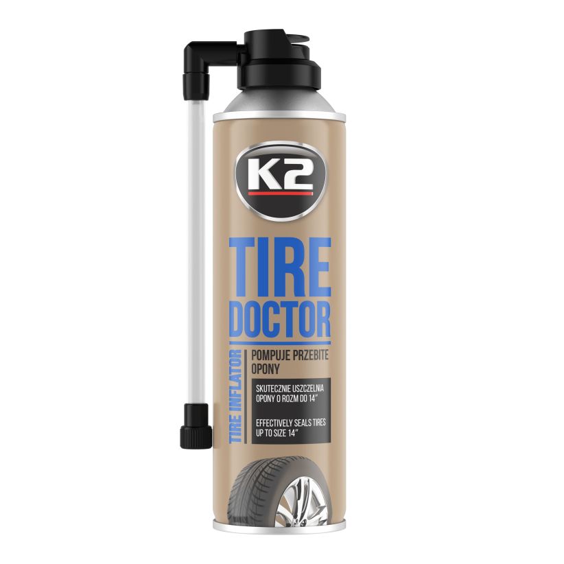 K2 Tire Doktor 400ml - Spray reparatie pana roata - B310 K2 Tire Doktor 400ml - Spray reparatie pana roata - Imagine produs K2 Auto Jante & Anvelope & Frane
