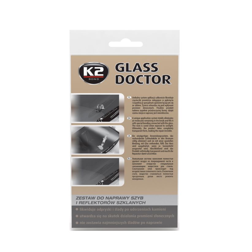 K2 Glass Doctor - Kit de reparare parbriz și faruri - B350 K2 Glass Doctor - Kit de reparare parbriz și faruri - Imagine produs K2 Auto Parbriz & Geamuri