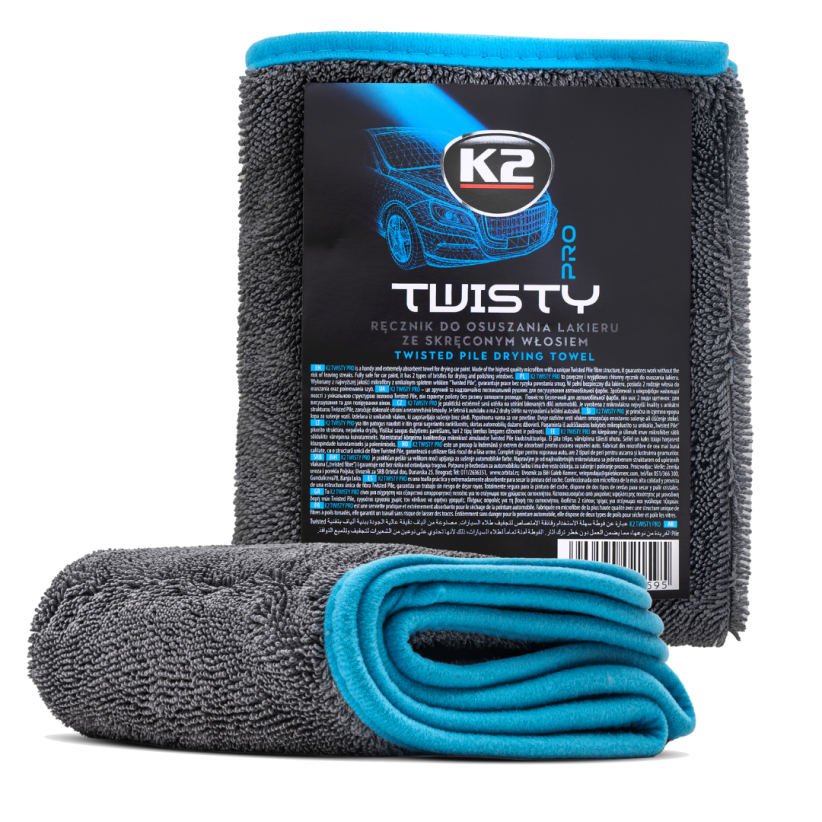 K2 Twisty PRO - Prosop cu peri răsuciți - D0224 K2 Twisty PRO - Prosop cu peri răsuciți - Imagine produs K2 Auto Lavete & prosoape