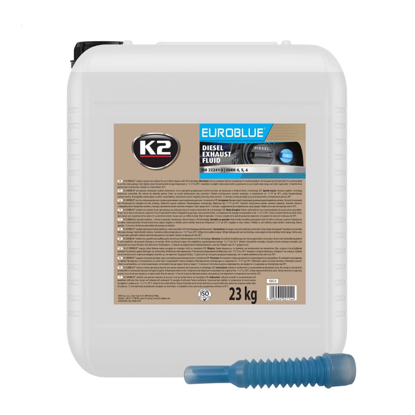 K2 EUROBLUE 23L - Solutie cu uree sistem cu AD BLUE - EB23 K2 EUROBLUE 23L - Solutie cu uree sistem cu AD BLUE - Imagine produs K2 Auto Aditivi