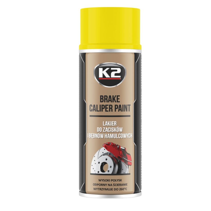 K2 Brake caliper 400ml - Spray vopsea etriere frana galben - L346ZO K2 Brake caliper 400ml - Spray vopsea etriere frana galben - Imagine produs K2 Auto Vopsele