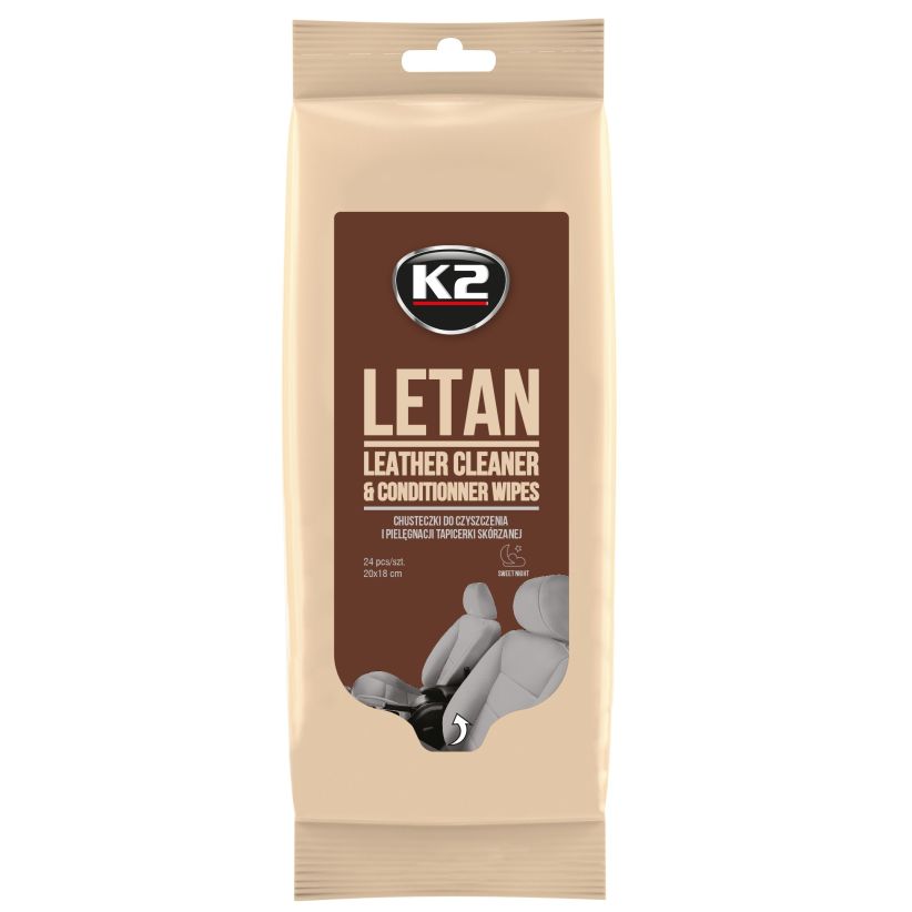 K2 Letan Wipes - Servetele pentru tapiteria din piele - K210 K2 Letan Wipes - Servetele pentru tapiteria din piele - Imagine produs K2 Auto Tapiterie & Bord & Coliere