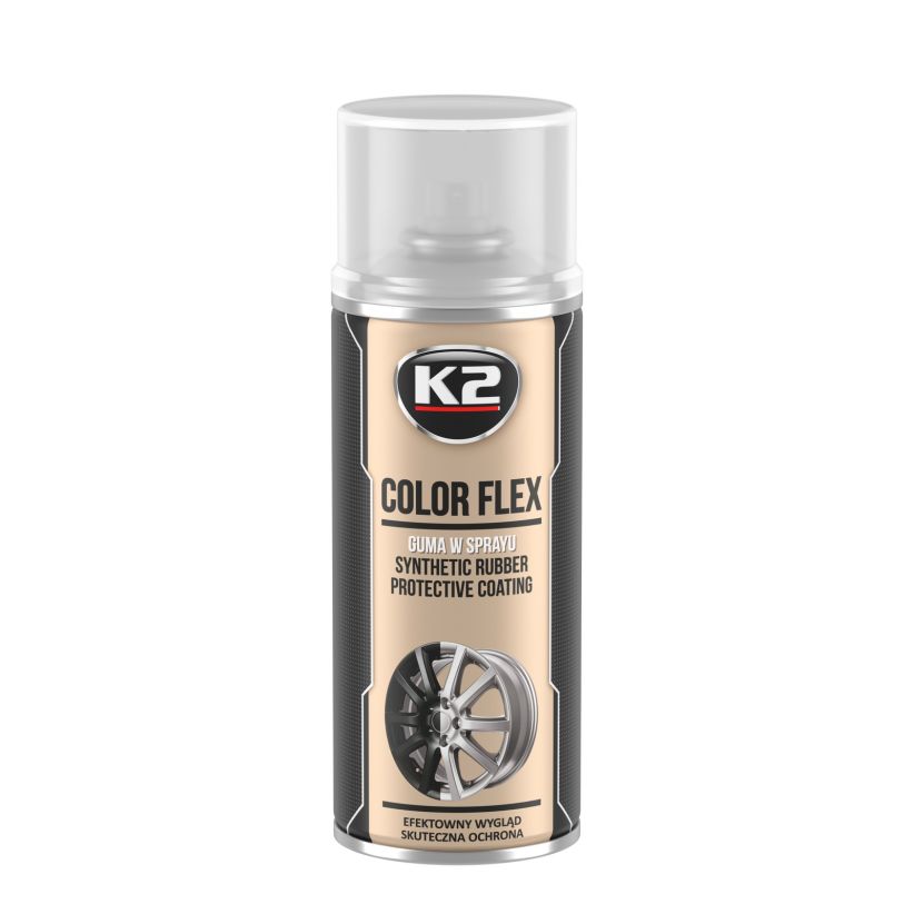 K2 Color Flex 400 ml - Vopsea cauciucata transparenta - L343CL K2 Color Flex 400 ml - Vopsea cauciucata transparenta - Imagine produs K2 Auto Vopsele