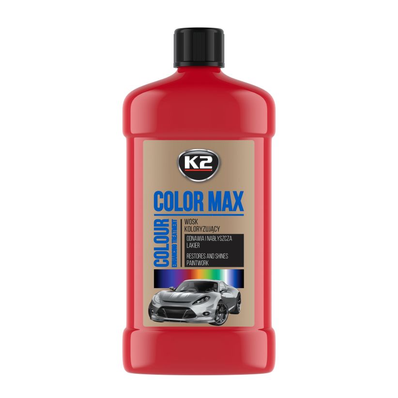 K2 Color Max 500ml - Polish cu ceară colorantă rosie - K025CE K2 Color Max 500ml - Polish cu ceară colorantă rosie - Imagine produs K2 Auto Polish & Lustruire