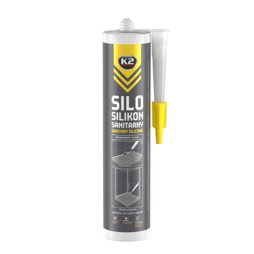 K2 Silo - Silicon sanitar transparent 300ml. - B263 K2 Silo - Silicon sanitar transparent 300ml. - Imagine produs K2 Auto Adezivi & Etanșări