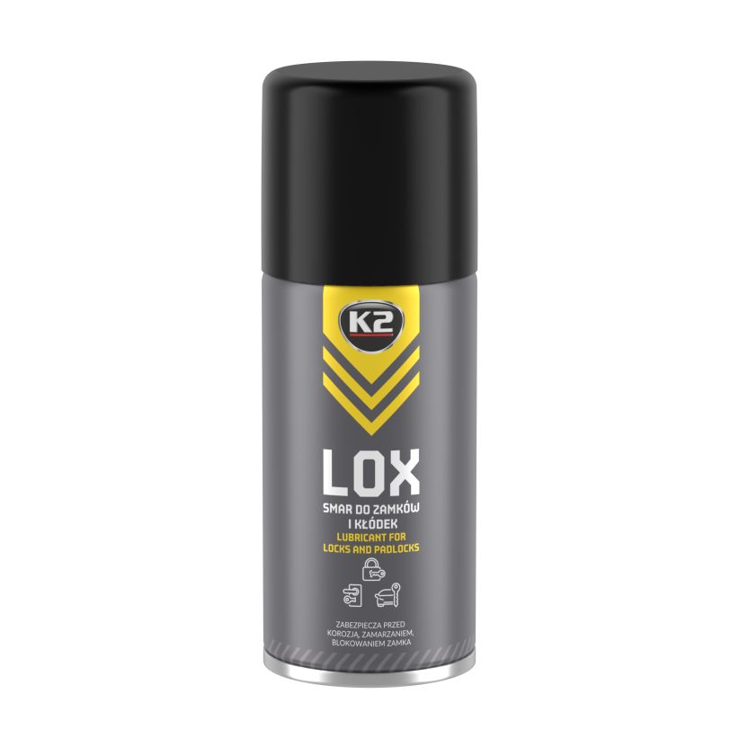 K2 LOX 150ml - Lubrifiant pentru încuietori și lacăte - B435 K2 LOX 150ml - Lubrifiant pentru încuietori și lacăte - Imagine produs K2 Auto Lubrifianți & Degripanți & Degresanti