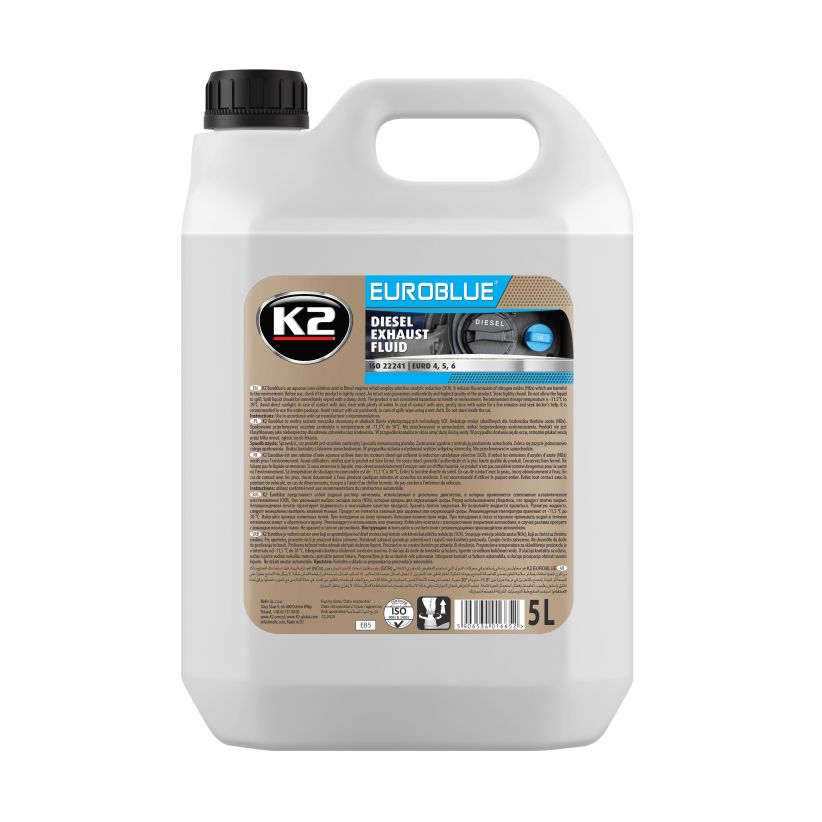 K2 EUROBLUE 5L - Solutie cu uree sistem cu AD BLUE - EB5 K2 EUROBLUE 5L - Solutie cu uree sistem cu AD BLUE - Imagine produs K2 Auto Aditivi