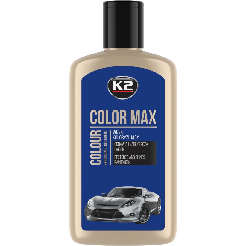 K2 Color Max 250ml - Polish cu ceară colorantă bleu - K020BLUE K2 Color Max 250ml - Polish cu ceară colorantă bleu - Imagine produs K2 Auto Polish & Lustruire