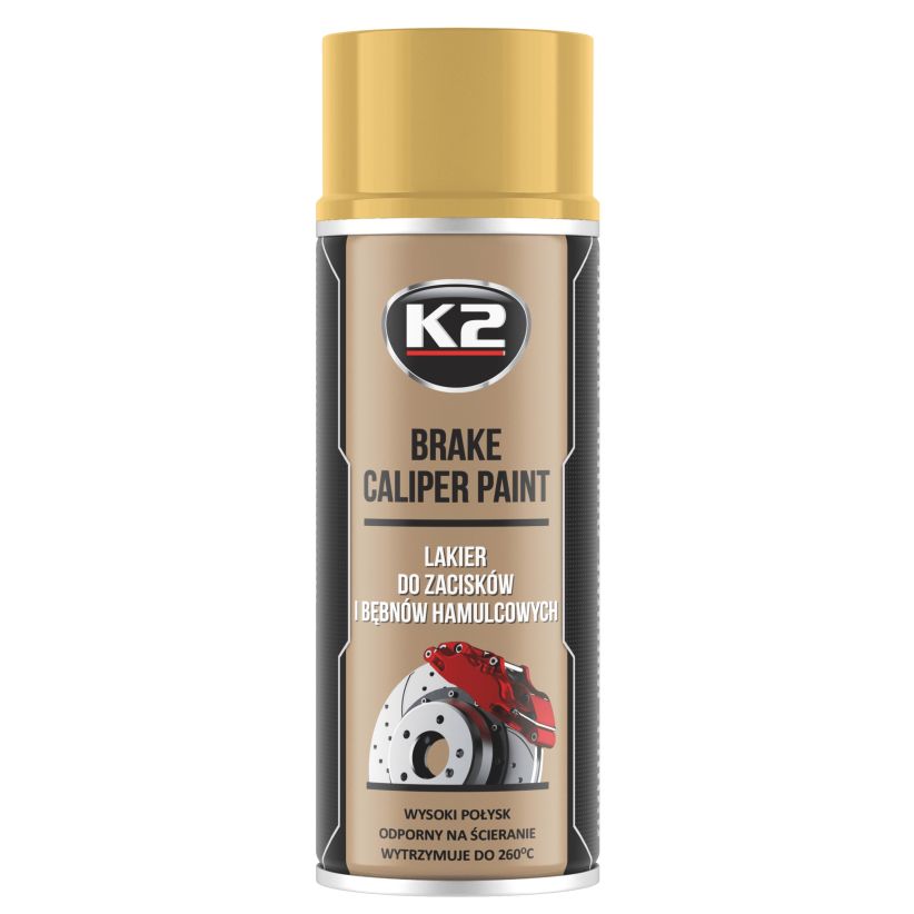 K2 Brake caliper 400ml - Spray vopsea etriere frana auriu - L346ZL K2 Brake caliper 400ml - Spray vopsea etriere frana auriu - Imagine produs K2 Auto Vopsele