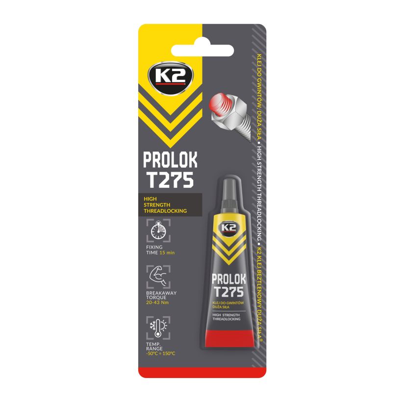 K2 Prolok HIGH 6ml - Adeziv puternic pentru blocat suruburi - B151N K2 Prolok HIGH 6ml - Adeziv puternic pentru blocat suruburi - Imagine produs K2 Auto Adezivi & Etanșări