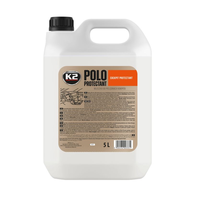 K2 POLO Protectant 5L - Solutie pentru îngrijirea tabloului de bord - M171 K2 POLO Protectant 5L - Solutie pentru îngrijirea tabloului de bord - Imagine produs K2 Auto Tapiterie & Bord