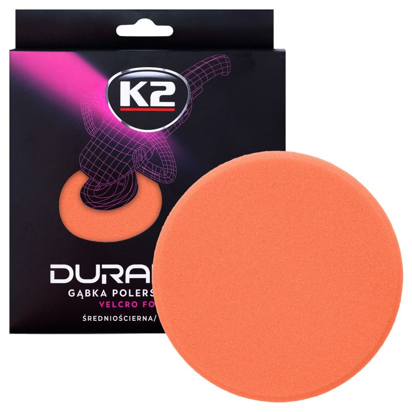 K2 Duraflex Velcro 150mm - Burete polisare mediu abraziv - L612 K2 Duraflex Velcro 150mm - Burete polisare mediu abraziv - Imagine produs K2 Auto Polish & Lustruire