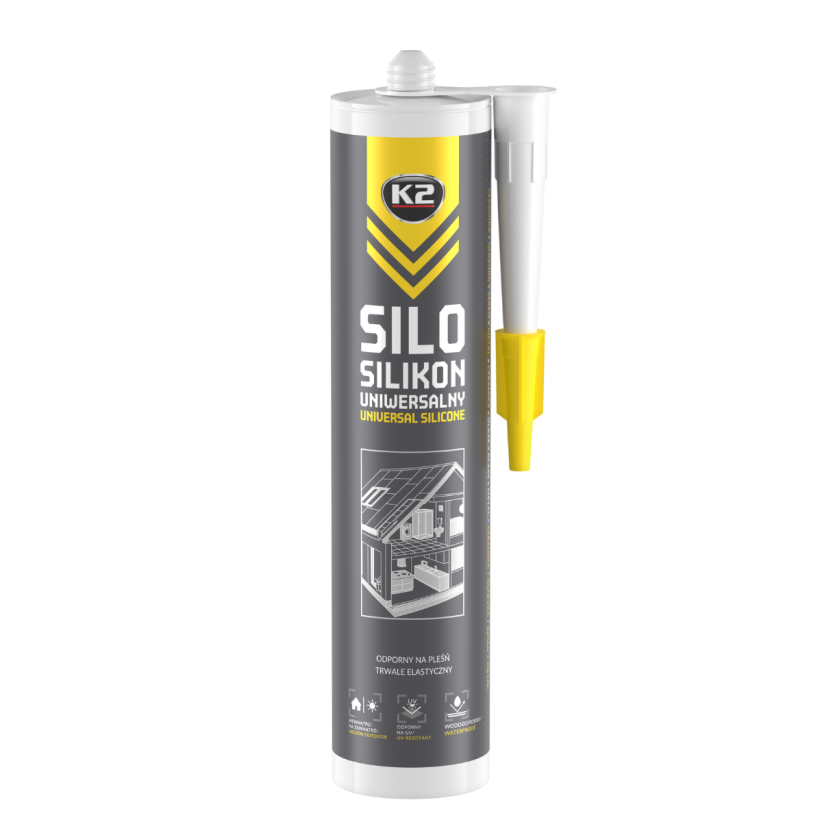 K2 Silo - Silicon universal transparent 300ml. - B270 K2 Silo - Silicon universal transparent 300ml. - Imagine produs K2 Auto Adezivi & Etanșări