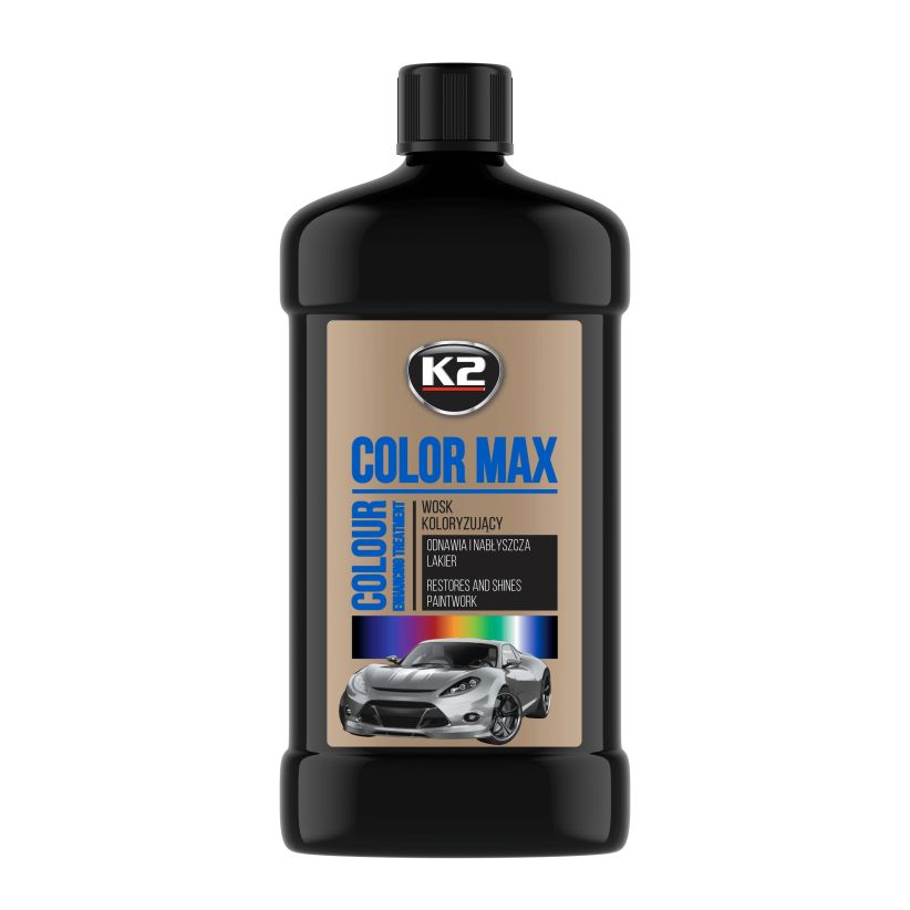 K2 Color Max 500ml - Polish cu ceară colorantă neagră - K025CA K2 Color Max 500ml - Polish cu ceară colorantă neagră - Imagine produs K2 Auto Polish & Lustruire