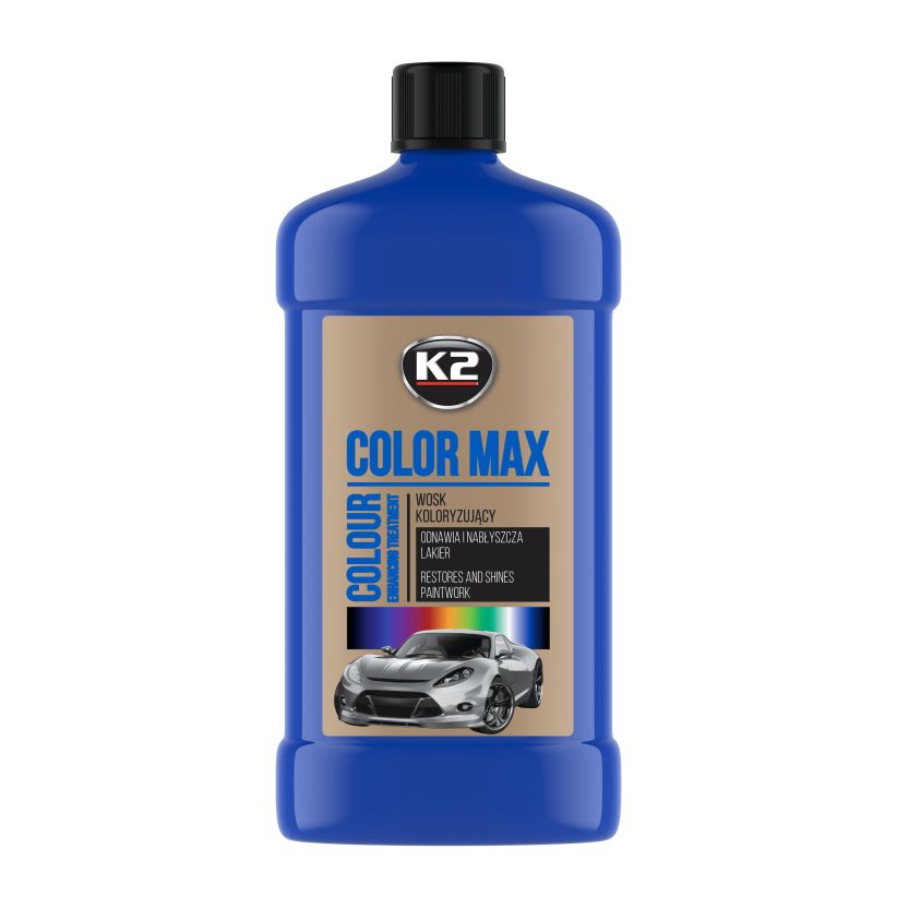 K2 Color Max 500ml - Polish cu ceară colorantă albastră - K025NI K2 Color Max 500ml - Polish cu ceară colorantă albastră - Imagine produs K2 Auto Polish & Lustruire