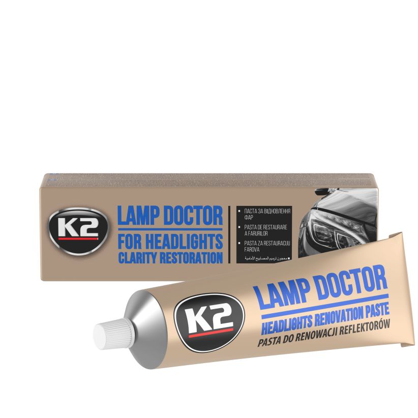K2 Lamp Doctor 60gr - Pasta pentru restaurarea farurilor - L3050 K2 Lamp Doctor 60gr - Pasta pentru restaurarea farurilor - Imagine produs K2 Auto Polish & Lustruire
