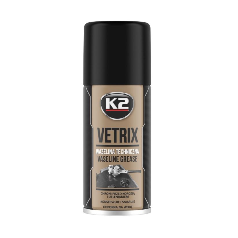 K2 Vetrix 140ml - Spray vaselina - B400 K2 Vetrix 140ml - Spray vaselina - Imagine produs K2 Auto Soluții pentru rugină