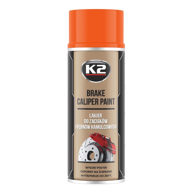 K2 Brake caliper 400ml - Spray vopsea etriere frana portocaliu - L346PO K2 Brake caliper 400ml - Spray vopsea etriere frana portocaliu - Imagine produs K2 Auto Vopsele