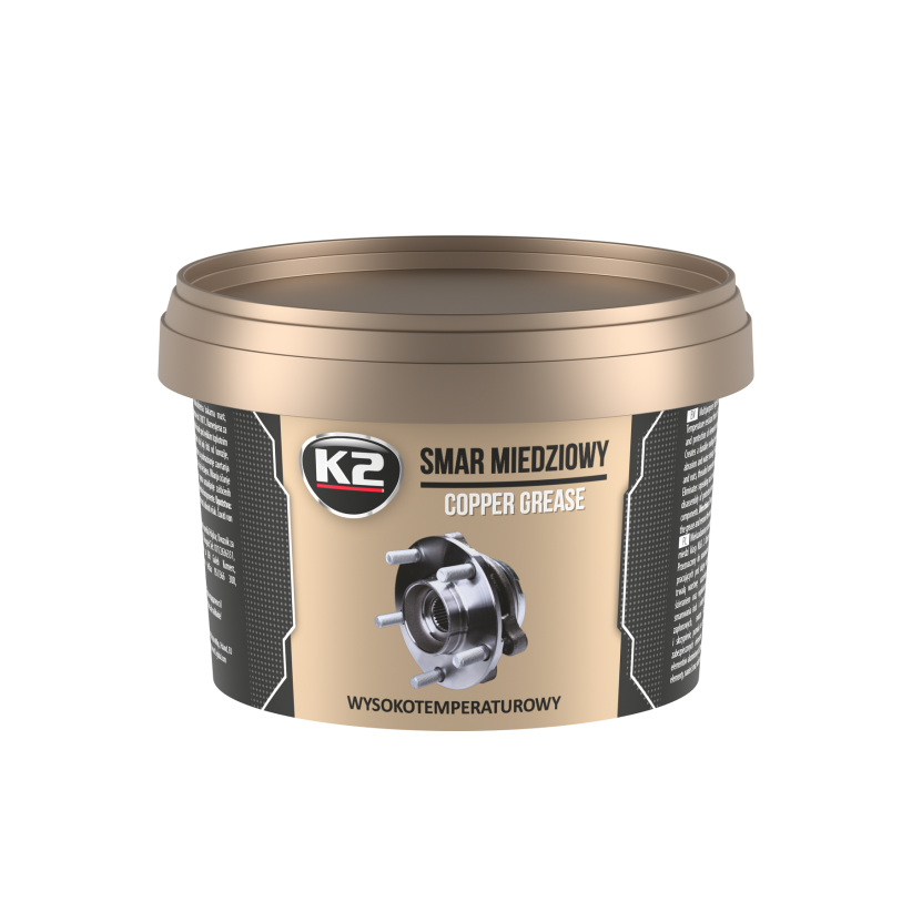 K2 Copper Grease 500gr - Vaselina cu cupru - W123 K2 Copper Grease 500gr - Vaselina cu cupru - Imagine produs K2 Auto Lubrifianți & Degripanți & Degresanti