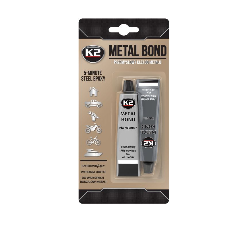 K2 METAL BOND 56gr - Adeziv metalic bicomponent - B116N K2 METAL BOND 56gr - Adeziv metalic bicomponent - Imagine produs K2 Auto Adezivi & Etanșări