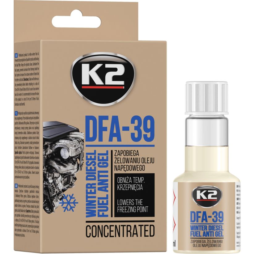 K2 DFA-39 50ml - Anticongelant motorina -39°C - T310 K2 DFA-39 50ml - Anticongelant motorina -39°C - Imagine produs K2 Auto Adezivi & Etanșări