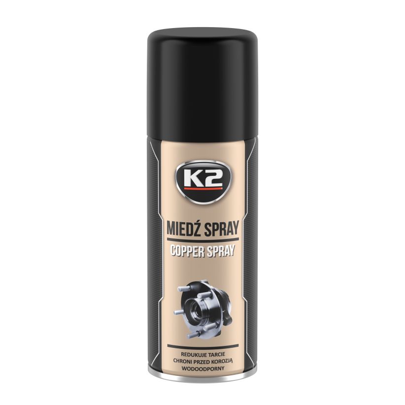 K2 Copper Spray 400ml - Spray cu cupru - W122 K2 Copper Spray 400ml - Spray cu cupru - Imagine produs K2 Auto Lubrifianți & Degripanți & Degresanti