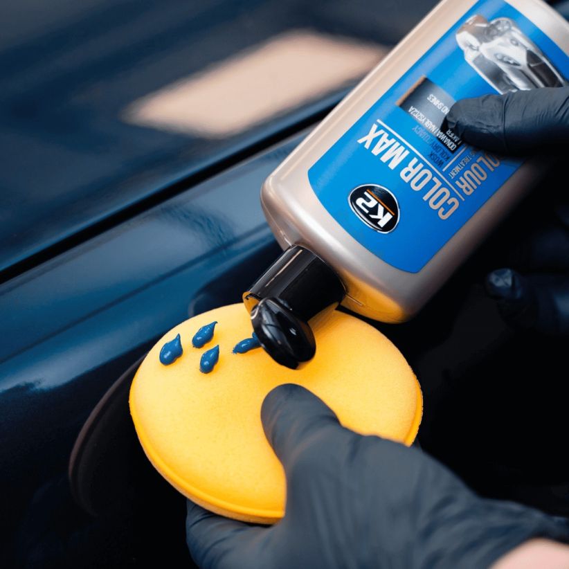 K2 Color Max 250ml - Polish cu ceară colorantă bleu - K020BLUE K2 Color Max 250ml - Polish cu ceară colorantă bleu - Imagine produs K2 Auto Polish & Lustruire