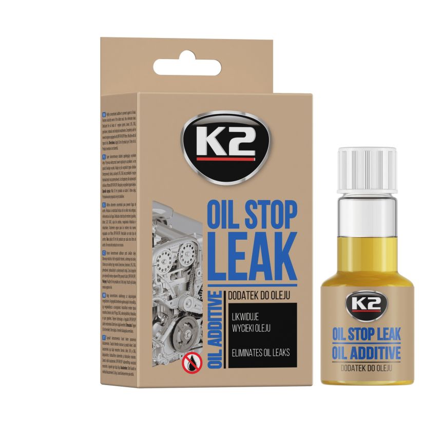 K2 Stop Leak OIL 50ml - Aditiv scurgeri ulei - T377 K2 Stop Leak OIL 50ml - Aditiv scurgeri ulei - Imagine produs K2 Auto Aditivi